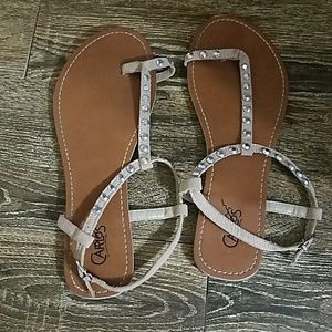 Tan sandals